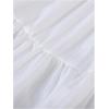 image:imageGORGLITTER Girls Flowy Maxi Skirt High Waisted Tiered Ruffle Swing A Line Long SkirtWhite