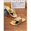 image:imageGORGLITTER Girls Gold Thong Sandals Metallic Flip Flops Buckle Open Toe Summer Beach Slip On SlidesGold