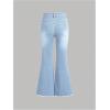 image:imageGORGLITTER Girls Jeans Flare Bell Bottom Cute High Waist Denim Pants with Pockets Dressy 2026Light Wash