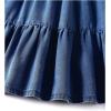 image:imageGORGLITTER Girls Maxi Skirt Denim Jean Skirts Cute Ruffle Hem Long Skirt Fashion Trendy Western A Line Midi SkirtsDark Wash