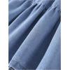 image:imageGORGLITTER Girls Maxi Skirt Denim Jean Skirts Cute Ruffle Hem Long Skirt Fashion Trendy Western A Line Midi SkirtsMedium Wash