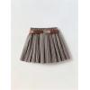 image:imageGORGLITTER Girls Plaid Skirt Gingham Pleated High Waisted Y2k Vintage Preppy Uniform Tennis Mini SkirtsBrown
