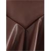 image:imageGORGLITTER Girls Pleated Leather Skirt Cute Elastic High Waisted Preppy Flared A Line Skater SkirtsBrown