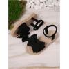 image:imageGORGLITTER Girls Sandals Summer Beach Dressy Bow Ankle Strap Close Toe Sandals Open Toe Bridal Cute Vacation SandalsBlack