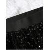 image:imageGORGLITTER Girls Sequin Skirt Sparkly Glitter Elastic Waist Metallic Mini Skirts Dance Fall OutfitsBlack