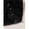 image:imageGORGLITTER Girls Sequin Skirt Sparkly Glitter Elastic Waist Metallic Mini Skirts Dance Fall OutfitsBlack