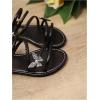 image:imageGORGLITTER Girls Sparkly Butterfly Sandals Strappy Open Toe Dressy Cute Summer Flat SlidesBlack
