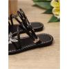 image:imageGORGLITTER Girls Sparkly Butterfly Sandals Strappy Open Toe Dressy Cute Summer Flat SlidesBlack
