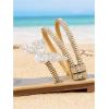 image:imageGORGLITTER Girls Sparkly Butterfly Strappy Sandals Rhinestone Open Toe Dressy Cute Summer Flat SlidesGold