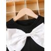 image:imageGORGLITTER Girls Summer Dresses Cute Bow Sleeveless Round Neck A Line Tank Short Dresses SundressBlack