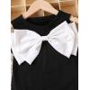 image:imageGORGLITTER Girls Summer Dresses Cute Bow Sleeveless Round Neck A Line Tank Short Dresses SundressBlack