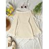 image:imageGORGLITTER Girls Swim Cover Up Dress Crochet Off Shoulder Long Sleeve Swimsuit Coverup Beach Summer Vacation OutfitApricot