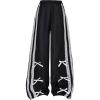 image:imageGORGLITTER Girls Baggy Sweatpants Y2k Cute Bow Lace Trim Wide Leg Barrel Pants with Pockets Going Out Casual OutfitsBlack