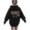 image:imageGORGLITTER Girls Cheetah Hoodies Fall Casual Cute Leopard Animal Letter Print Long Sleeve Halloween Hooded SweatshirtBlack