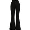 image:imageGORGLITTER Girls Jeans Flare Bell Bottom Cute High Waist Denim Pants with Pockets Dressy 2026Black