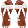 image:imageGORGLITTER Girls Sandals Summer Beach Dressy Ankle Strap Sandal Open Toe Bridal Slides Flats Cute Vacation SandalsWhite