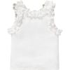 image:imageGORGLITTER Girls Sleeveless Tees Crop Tops Round Neck Ribbed Knit Cute Tank TopWhite