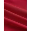 image:imageGORGLITTER Womens Fringe Flower Halter Tops Ruffle Mesh Asymmetrical Bow Sleeveless Open Back Going Out Concert TopsSolid Red