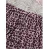 image:imageGORGLITTER Womens 2 Piece Cheetah Leopard Mesh Pajama Set Bow Cami Top Pants Sleepwear PjsPink Multicolor
