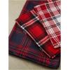 image:imageGORGLITTER Womens 3 Piece Gingham Pajama Pants Plaid Elastic Waist Wide Leg Pj Sleep Lounge BottomsMulticolor Red
