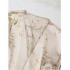 image:imageGORGLITTER Womens 5 Piece Floral Print Satin Silk Pajama Set Nightgown Robe Cami Shorts Sleepwear Pj SetsChampagne