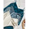image:imageGORGLITTER Womens 6 Piece Lounge Set Satin Cami Top Shorts Pajama SetsApricot and Blue