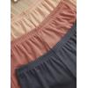 image:imageGORGLITTER Womens 6 Piece Pajama Set Frill Trim Cami Crop Top with Elastic Waist ShortsPink Grey Apricot