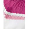 image:imageGORGLITTER Womens 6 Pieces Pajamas Set Ribbed Knit Sleeveless Crop Cami Top and Shorts SleepwearPink and White
