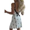 image:imageGORGLITTER Womens Bow Sexy Nightgown Cute Lace Trim Frill Backless Spaghetti Strap Lingerie Sleep Dress SleepwearWhite