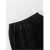 image:imageGORGLITTER Boys Baggy Sweatpants 2 Piece Wide Leg Elastic Waist Jogger Sweat Pants with PocketsBlack and Grey