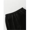 image:imageGORGLITTER Boys Baggy Sweatpants 2 Piece Wide Leg Elastic Waist Jogger Sweat Pants with PocketsBlack and White