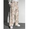 image:imageGORGLITTER Boys Camo Print Baggy Pants Elastic Waist Straight Leg Track Pants Fashion 2026 StreetwearApricot