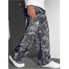 image:imageGORGLITTER Boys Camo Print Baggy Pants Elastic Waist Straight Leg Track Pants Fashion 2026 StreetwearGrey Camo