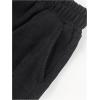 image:imageGORGLITTER Boys Casual Corduroy Pants Patched Elastic Waist Wide Leg Pants with PocketsBlack
