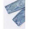 image:imageGORGLITTER Boys Denim Jeans Pants Elastic Waist Letter Patched Jogger Pant with PocketsLight Wash