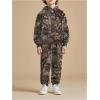 image:imageGORGLITTER Boys Fall Outfit Set Camo Print Long Sleeve Hoodies Hooded Sweatshirt and Graphic Jogger Sweat Pants SetsMulticolor