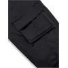 image:imageGORGLITTER Boys Pants Baggy Cargo Wide Leg Pants Casual Y2K Flap Pocket Side Elastic Waist Loose Trousers 816YBlack