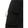 image:imageGORGLITTER Boys Pants Baggy Cargo Wide Leg Pants Casual Y2K Flap Pocket Side Elastic Waist Loose Trousers 816YBlack