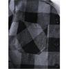 image:imageGORGLITTER Boys Plaid Flannel Button Down Halloween Shirts Fall Long Sleeve Hooded Blouse Dressy Outfits ClothingGrey