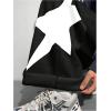 image:imageGORGLITTER Boys Star Baggy Pants Graphic Elastic Waist Wide Leg SweatpantsBlack Star