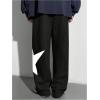 image:imageGORGLITTER Boys Star Baggy Pants Graphic Elastic Waist Wide Leg SweatpantsBlack Star
