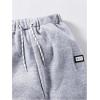 image:imageGORGLITTER Boys Sweat Pants 2 Piece Elastic Waist Jogger Sweatpants Track Cargo Pants Bottoms Trousers with PocketsBlack and Grey