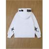 image:imageGORGLITTER Boys Y2K Hoodie Zip Up Long Sleeve Sweatshirt Graphic Lettter Print Fashion Jacket Hooded Sweatshirt 2025White