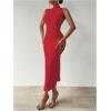 image:imageGORGLITTER Womens Backless Maxi Dress Evening Gowns Formal Elegant Classy Cocktail Club Open Back Going Out Sun DressRed
