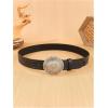 image:imageGORGLITTER Womens Cowboy Belts Floral Country Belts Leather Waist Belt for Jeans PantsBlack Gold