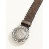 image:imageGORGLITTER Womens Cowboy Belts Floral Country Belts Leather Waist Belt for Jeans PantsBrown