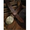 image:imageGORGLITTER Womens Cowboy Belts Floral Country Belts Leather Waist Belt for Jeans PantsCoffee Brown