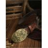 image:imageGORGLITTER Womens Cowboy Belts Floral Country Belts Leather Waist Belt for Jeans PantsCoffee Brown