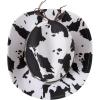 image:imageGORGLITTER Womens Cowboy Hat Cow Print Western Trendy Metal Bull Hatband Party Cowgirl Hats Vacation 2026Black and White
