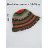 image:imageGORGLITTER Womens Crochet Hats Striped Colorblock Knitted Bucket Hat Beanies CapCoffee Brown